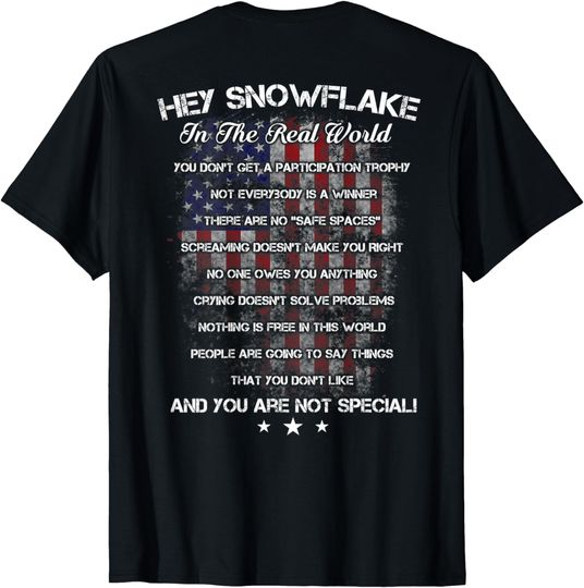 Discover Hey Snowflake In The Real World Veteran Military T-Shirt