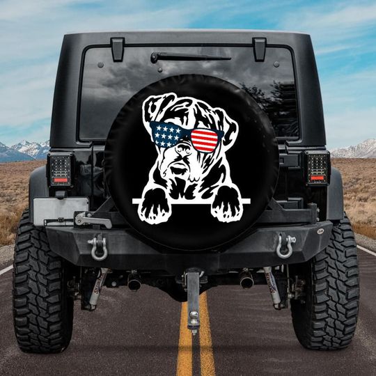 Discover Boxer Dog Tire Cover - Fun Dog Accessory