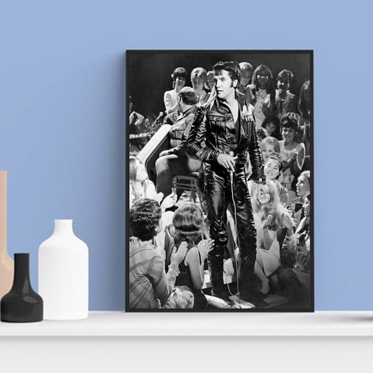 Discover Elvis Print 1968 Comeback Special 1970's Poster
