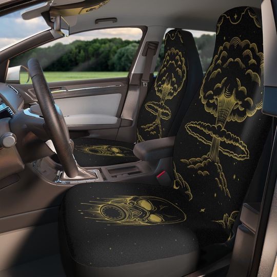 Discover Taro Card End of World Nuke Car Seat Covers