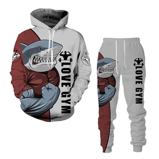 Discover Shark hoodie and pants  3D Hoodie