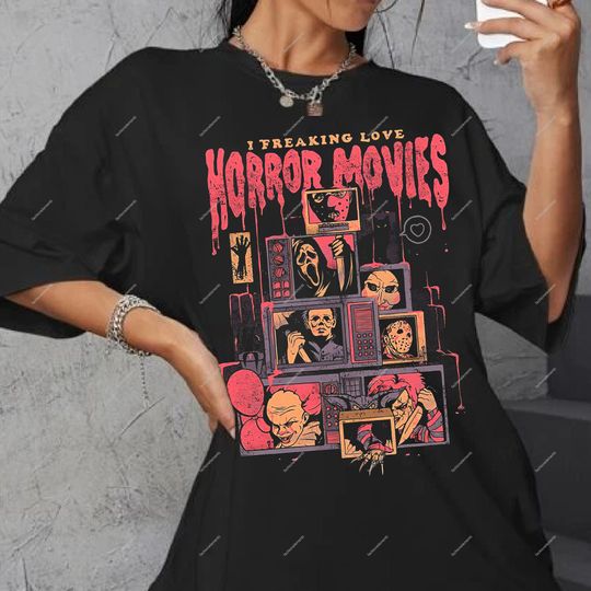 Discover I Freaking Love Horror Movies Shirt