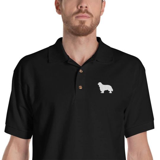 Discover Cavalier King Charles Spaniel Embroidered Polo Shirt
