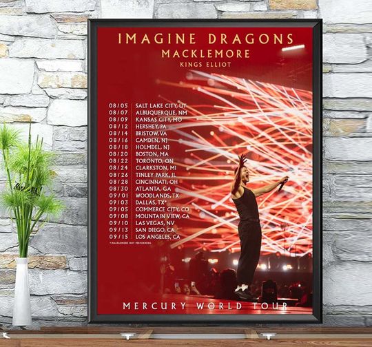 Discover Imagine Dragons 2022 Mercury Tour Poster