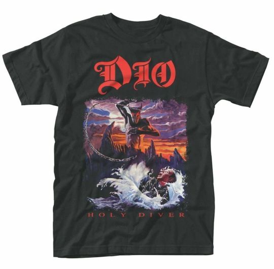 Discover Dio Holy Diver Classic Punk Rock Metal T Shirt, Holy Diver Gift For Friend T-Shirt, Unisex T-Shirt, Best Gift, Graphic T-Shirt