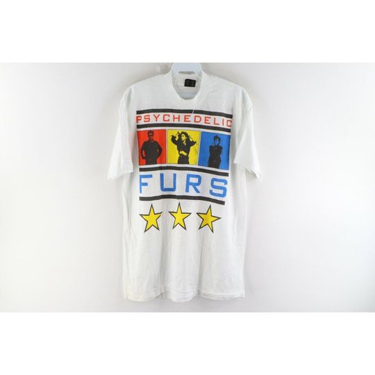 Discover 80s Mens Large Psychedelic Furs 1987 Tour T-Shirt