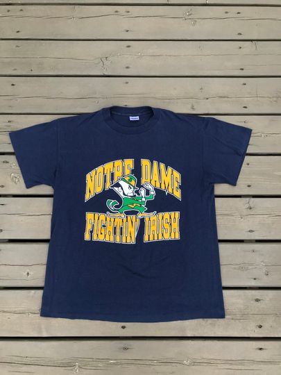 Discover Vintage Notre Dame Fighting Irish Tee