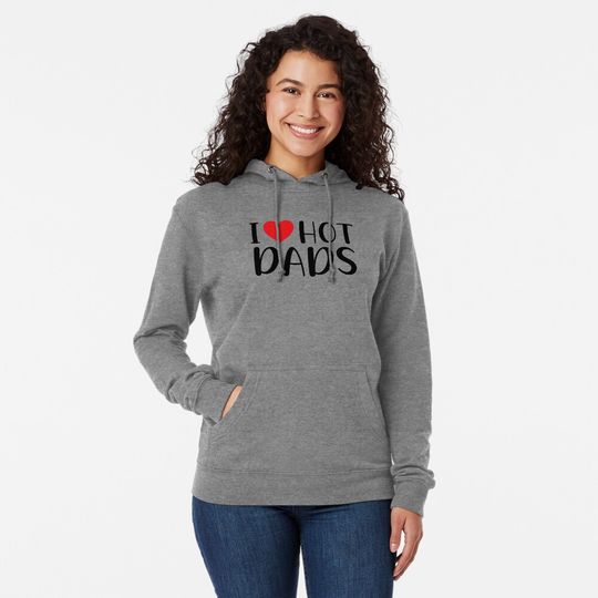 Discover I Heart Hot Dads Hoodie