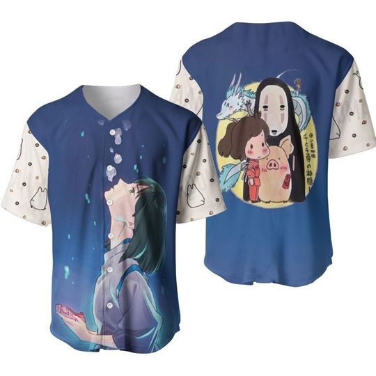 Discover Anime Baseball Jersey, Spirited Away Baseball Jersey,Baseball  Shirt