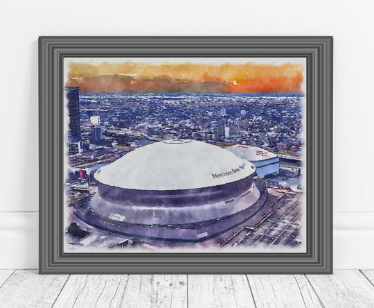 Discover Caesars Superdome - New Orleans Saints Poster