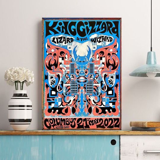 Discover King Gizzard and the Lizard Wizard Tour 2022 Poster, King Gizzard and the Lizard Wizard Poster