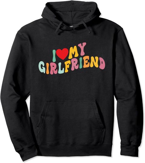 Discover I Love My Girlfriend - I Red Heart My Girlfriend GF Pullover Hoodie