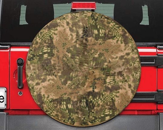 Discover Dry Country Camo Spare Tire Cover, Camouflage Car Decoration