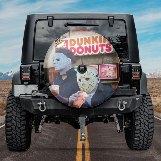Discover Horror Halloween Spare Tire Cover , Horror Halloween Cover
