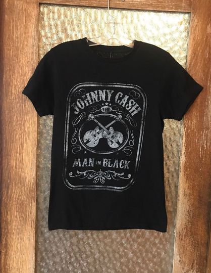 Discover Johnny Cash The Man In Black T-Shirt