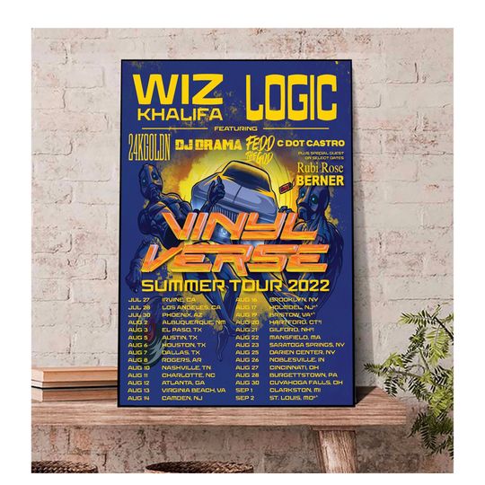 Discover Logic Vinyl Verse Summer Tour 2022 Poster