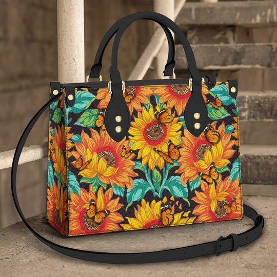 Discover Sunflower Leather Bag