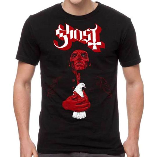 Discover Ghost Band Dove Red T-Shirt