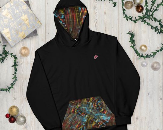 Discover Hooded Top - Abstract Print Unisex Hoodie