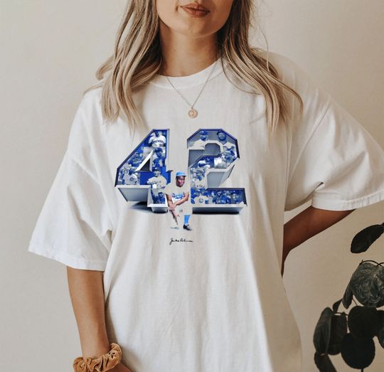 Discover Jackie Robinson shirt, Vintage Jackie Robinson 42 Shirt