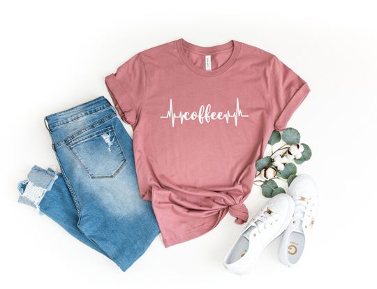 Discover Coffee T-Shirt,Coffee Heartbeat,Coffee Shirt