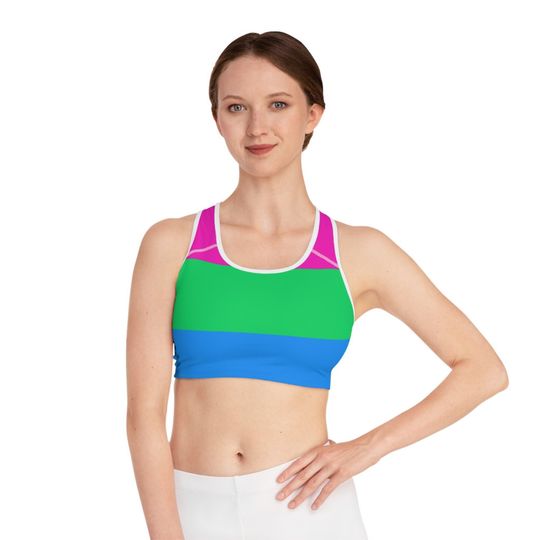 Discover Polysexual Pride Sports Bra