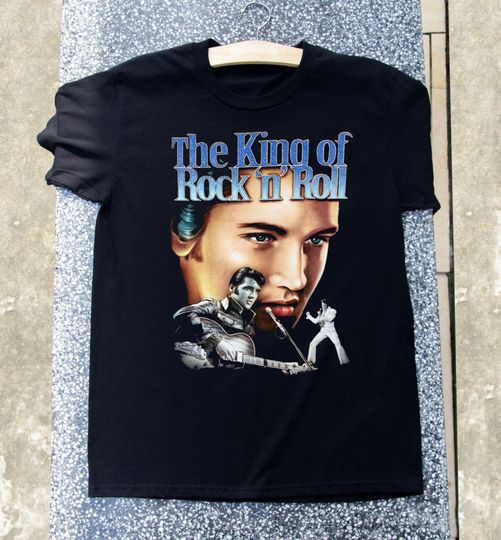 Discover Elvis Presley T-Shirt, Elvis Presley King Of Rock & Roll T-Shirt