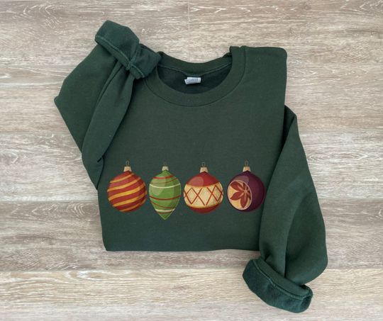 Discover Vintage Ornaments Christmas Sweatshirt