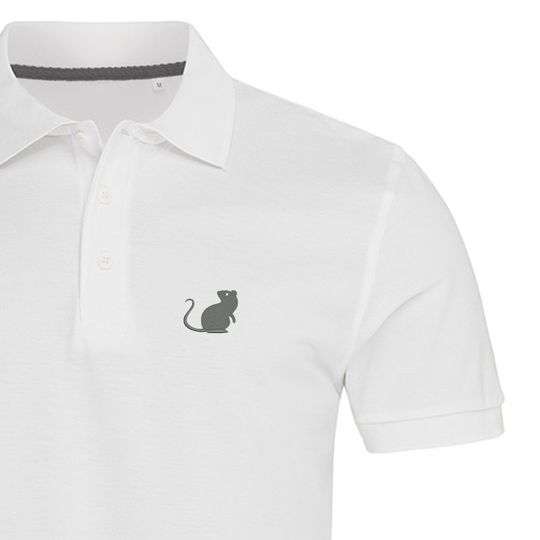 Discover Mouse Embroidered Polo Shirt For Man