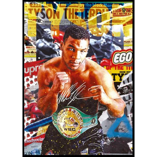 Discover Mike Tyson Poster, Boxing Art, Gift for boyfriend Poster