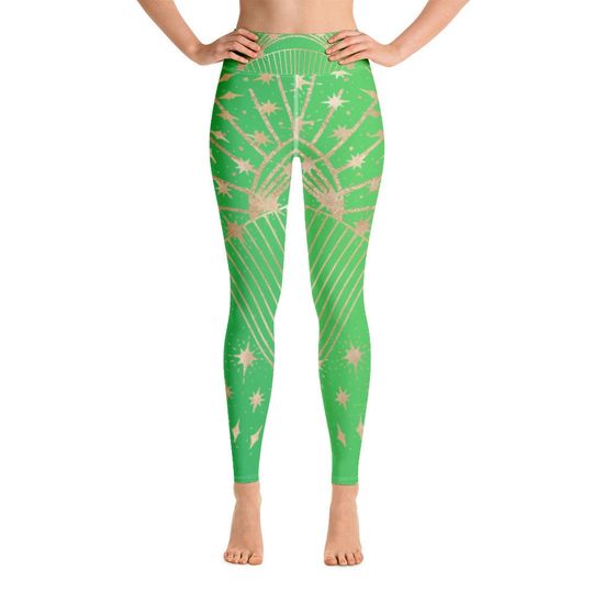 Discover Celestial Energy Design Yoga Leggings