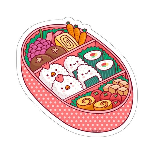 Discover Sushi Box Sticker, Japanese Food Sticker