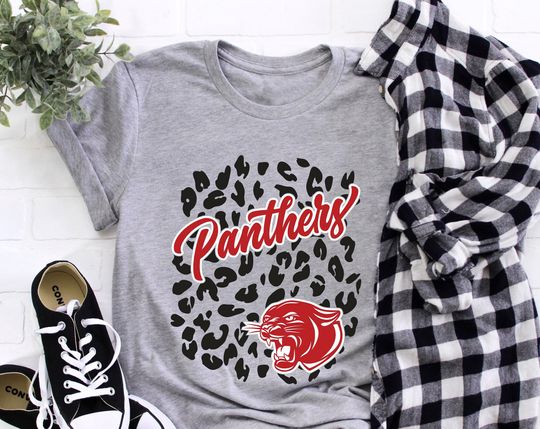 Discover Panthers Shirt, Panther School Mascot, Cougars, Football basketball soccer