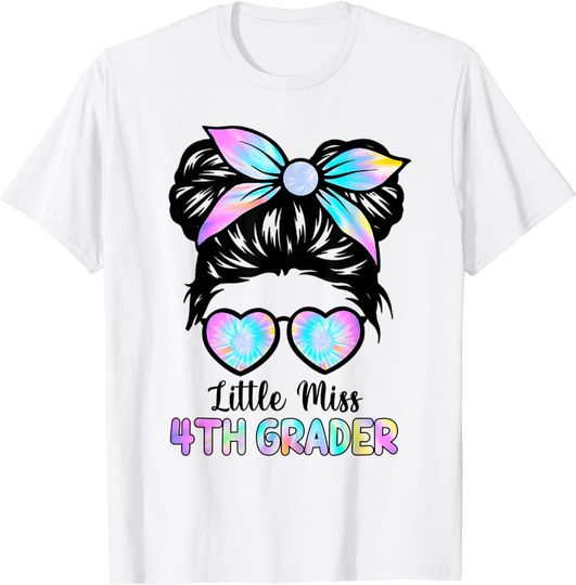 Discover Little Miss Fourth Grade Girl Back To School Shirt 4th Grade T-Shirt