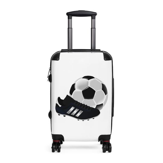 Discover Soccer Football Carryon Luggage Cabin Suitcase, Hardcase Luggage