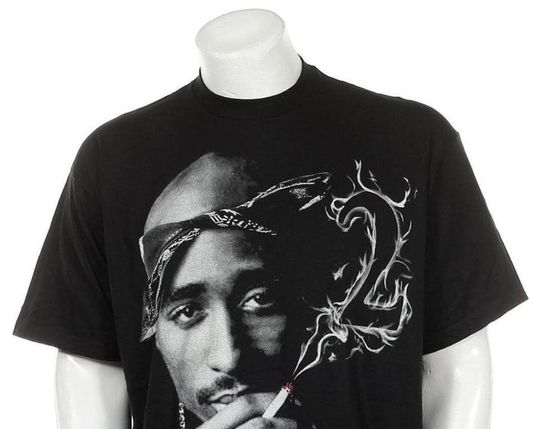 Discover Vintage 90s Tupac Shakur 2Pac Bling Big Face Hip Hop Rap T Shirt