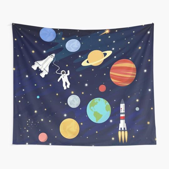 Discover In space Tapestry