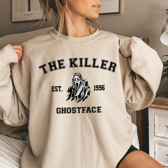 Discover Vintage The Killer Est 1996 Ghostface Sweatshirt, Horror Movies Characters Sweatshirt