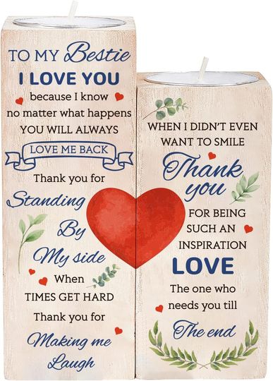 Discover My Bestie Personalized Tealight Candle Holder