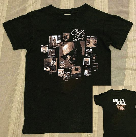 Discover Billy Joel Piano Man T-Shirt Billy Joel Tour 1998 1999 T-Shirt