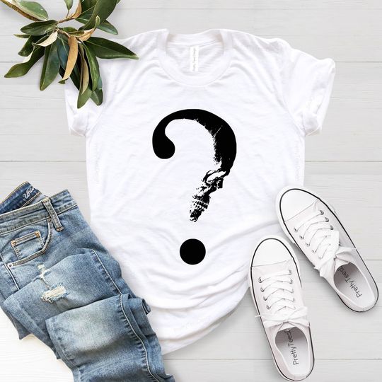Discover Question Skull Shirt, Skull Design T-Shirt, Question Mark Shirt