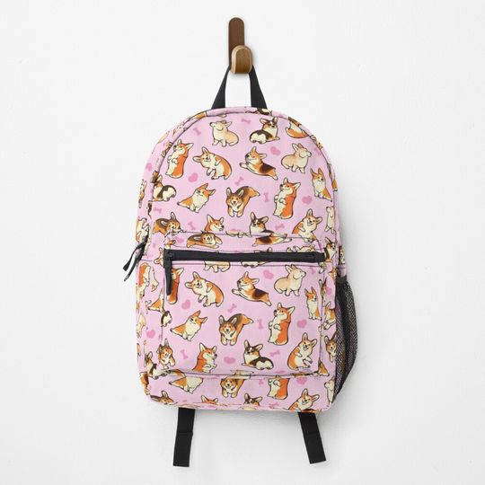 Discover Lovey corgis in pink Backpack