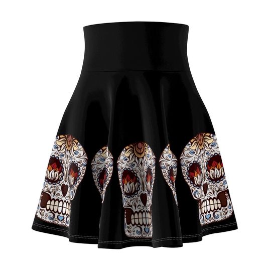Discover Halloween Sugar Skull Skirt