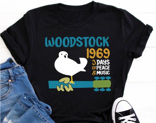 Discover Woodstock T-Shirt - 60's, Festival,3 Days of Peace & Music 1969