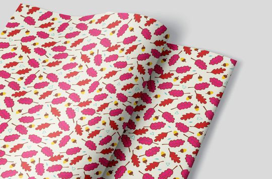 Discover Bright Fall Leaves Wrapping Paper