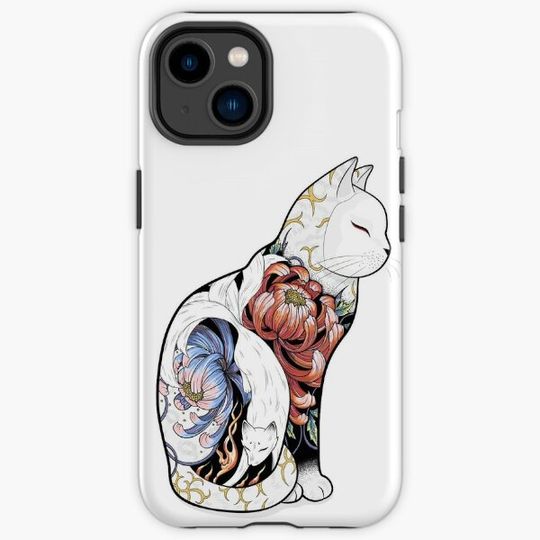 Discover  Kitsune Cat Tattoo  Iphone Case