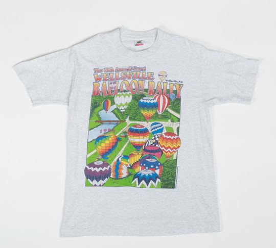 Discover 90s Wellsville Hot Air Balloon Rally T Shirt