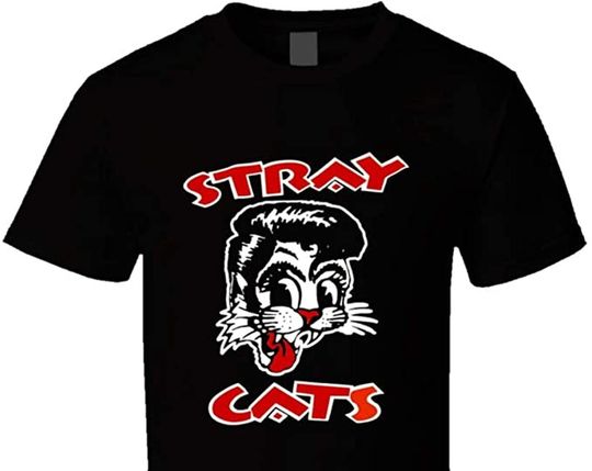 Discover Stray Cats Rockabilly Cool Cat Tattoo Brian Setzer T Shirt