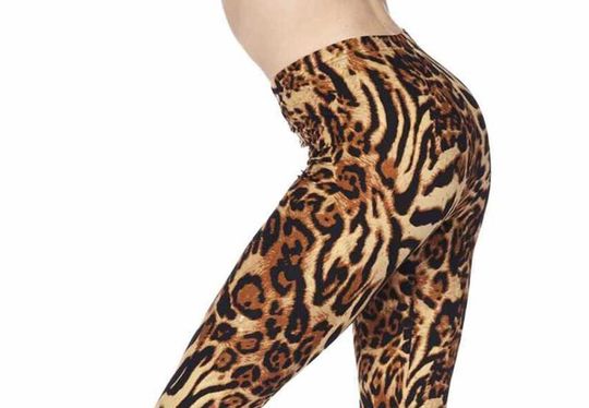 Discover Buttery Soft Predator Leopard Leggings - Footless Tights