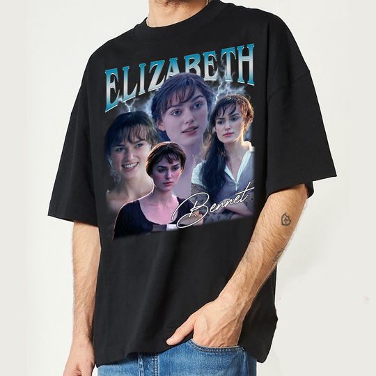 Discover Elizabeth Bennet Pride and Prejudice Vintage T Shirt